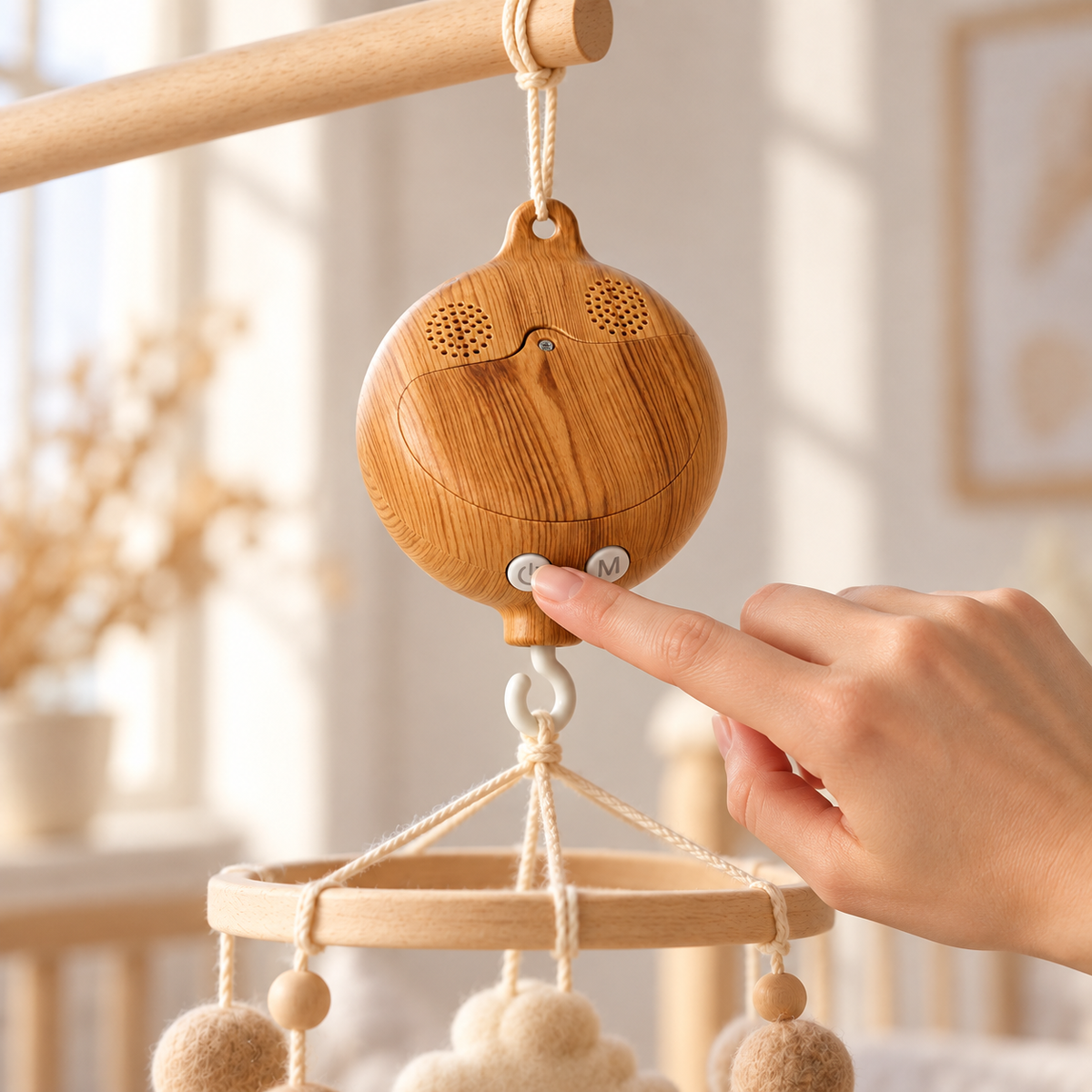 Wooden Mobile Music Box