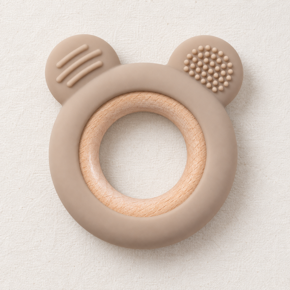 Silicone Wooden Teether