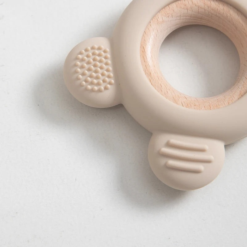 Silicone Wooden Teether