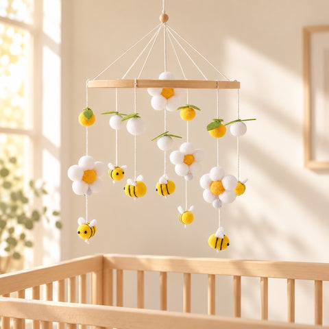 Bee mobile in a nursery